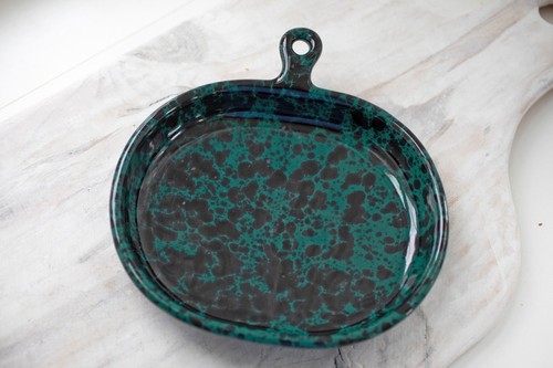 Bennington pottery green agate