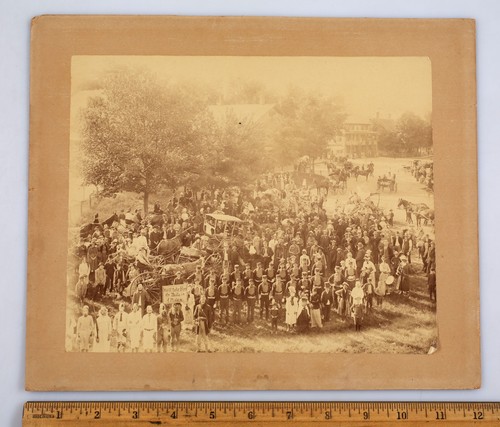 Vintage large mounted photo - large,